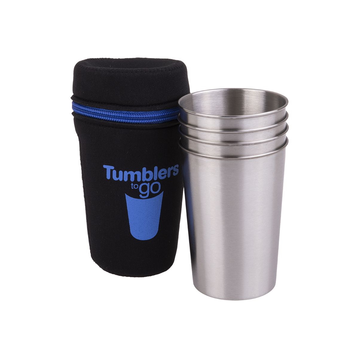 Go Stainless Steel Tumblers To Go 350ml Set 4 W Case-1