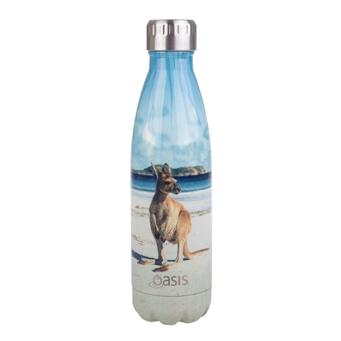 Oasis Stainless Steel Double Wall Insulated Drink Bottle 500ml - Kangaroo Bay-1