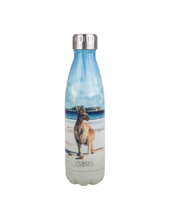 Oasis Stainless Steel Double Wall Insulated Drink Bottle 500ml - Kangaroo Bay