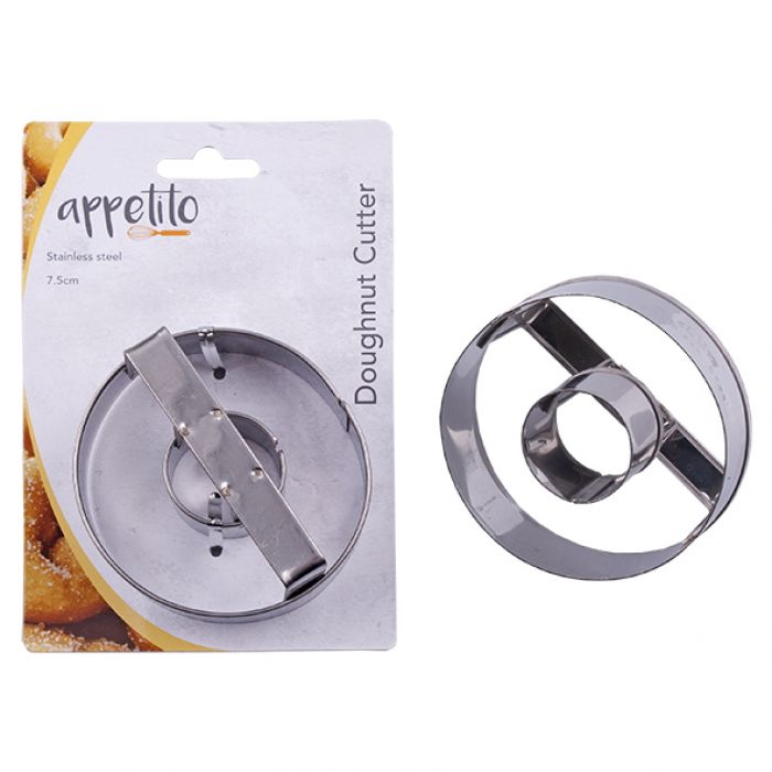 Appetito Stainless Steel Doughnut Cutter 7.5cm-1