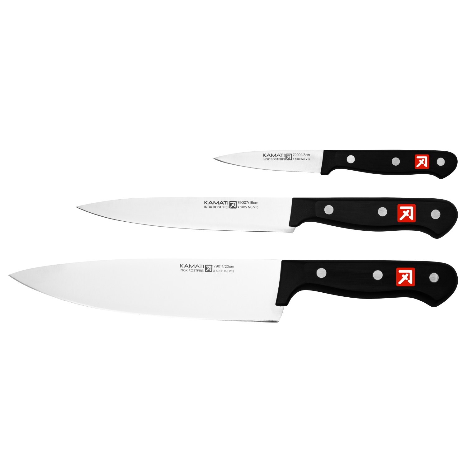 Kamati 3 PC Cooks Knife Set