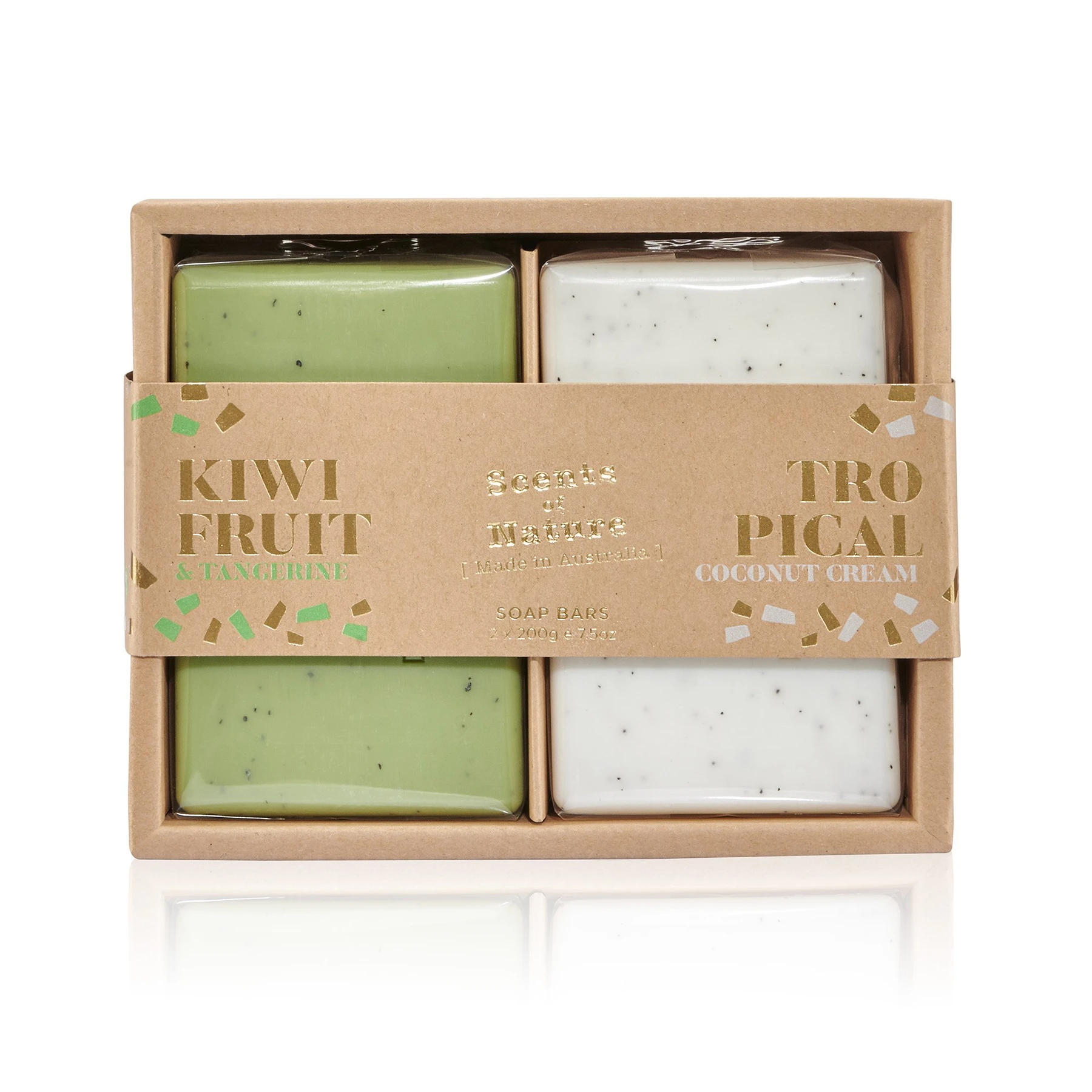 Tilley Kiwifruit & Tangerine And Tropical Coconut Cream Soap Duo 2x 200g-1