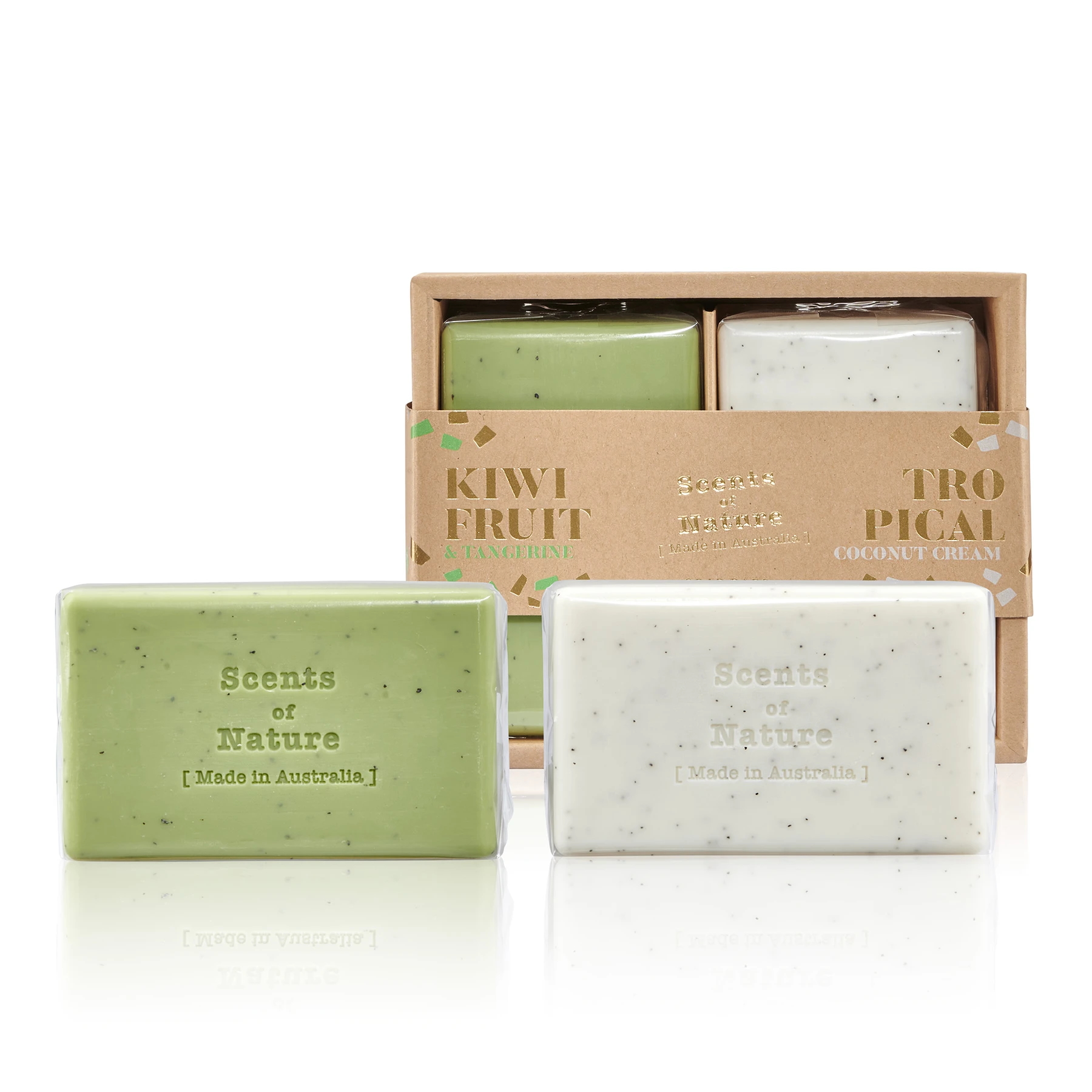 Tilley Kiwifruit & Tangerine And Tropical Coconut Cream Soap Duo 2x 200g-3
