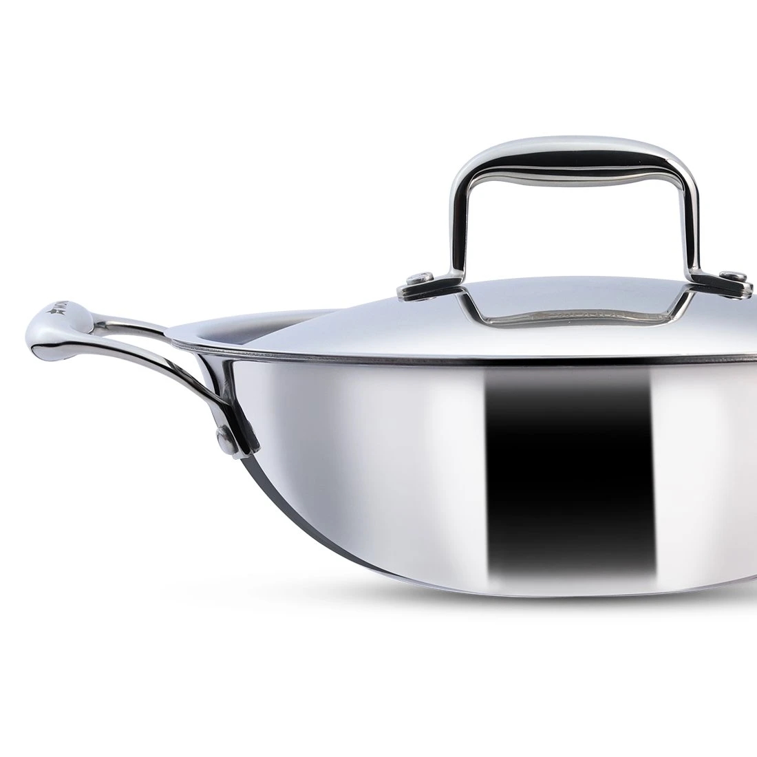 Wonderchef Nigella Stainless Steel Triply Kadhai With Lid 24 Cm 3L-3