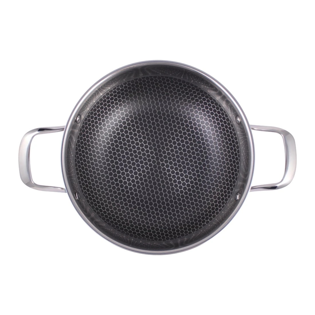 Wonderchef Stanton Stainless Steel Nonstick Kadhai With Lid 24cm 2L-3