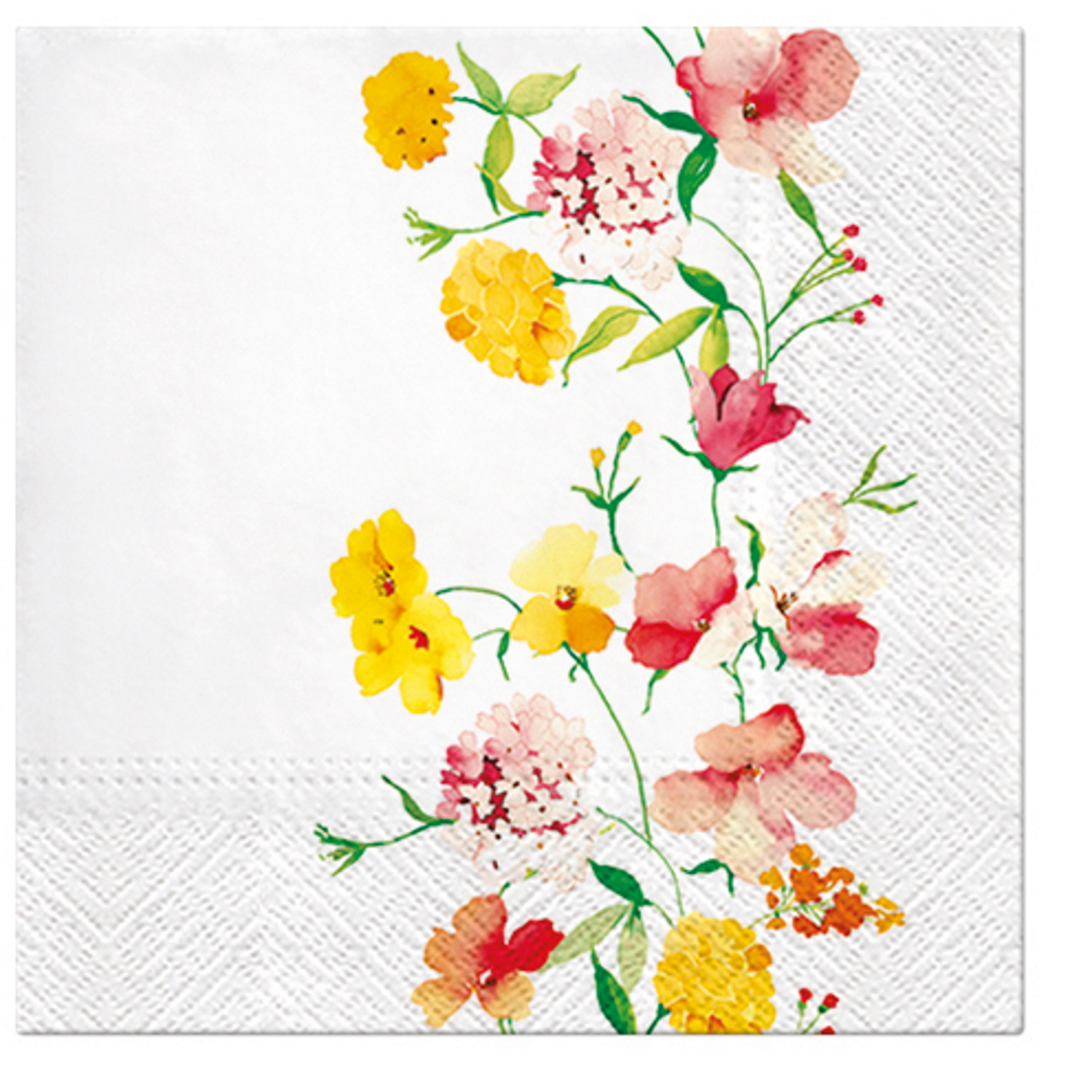 Paw Lunch Napkins 33cm DELICATE FLOWERS-1