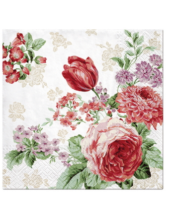 Paw Lunch Napkins 33cm MYSTERIOUS ROSES