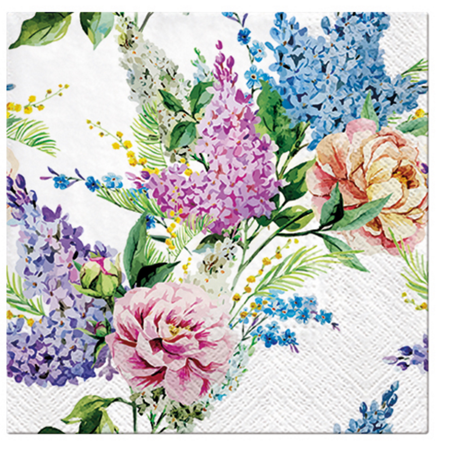 Paw Lunch Napkins 33cm SPRING LILAC-3