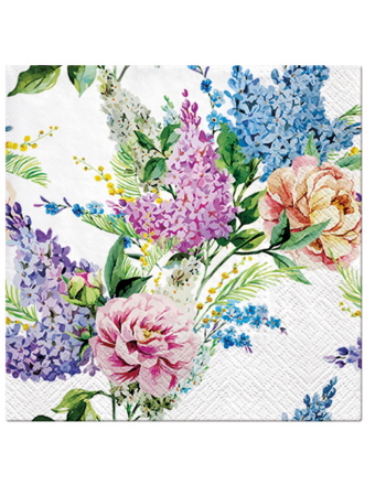 Paw Lunch Napkins 33cm SPRING LILAC
