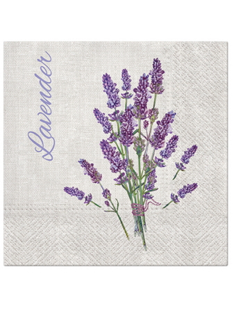 Paw Lunch Napkins 33cm LAVENDER FOR YOU