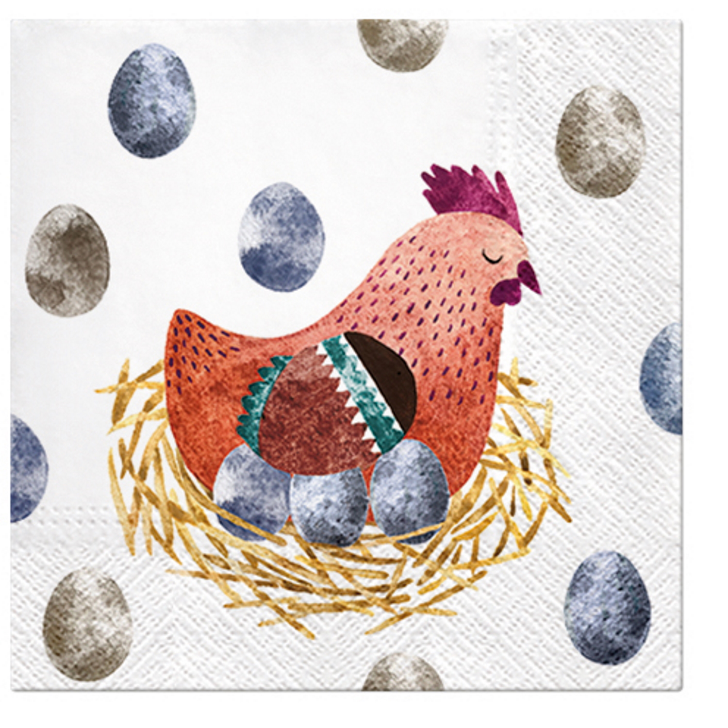 Paw Lunch Napkins 33cm HEN MOM-2