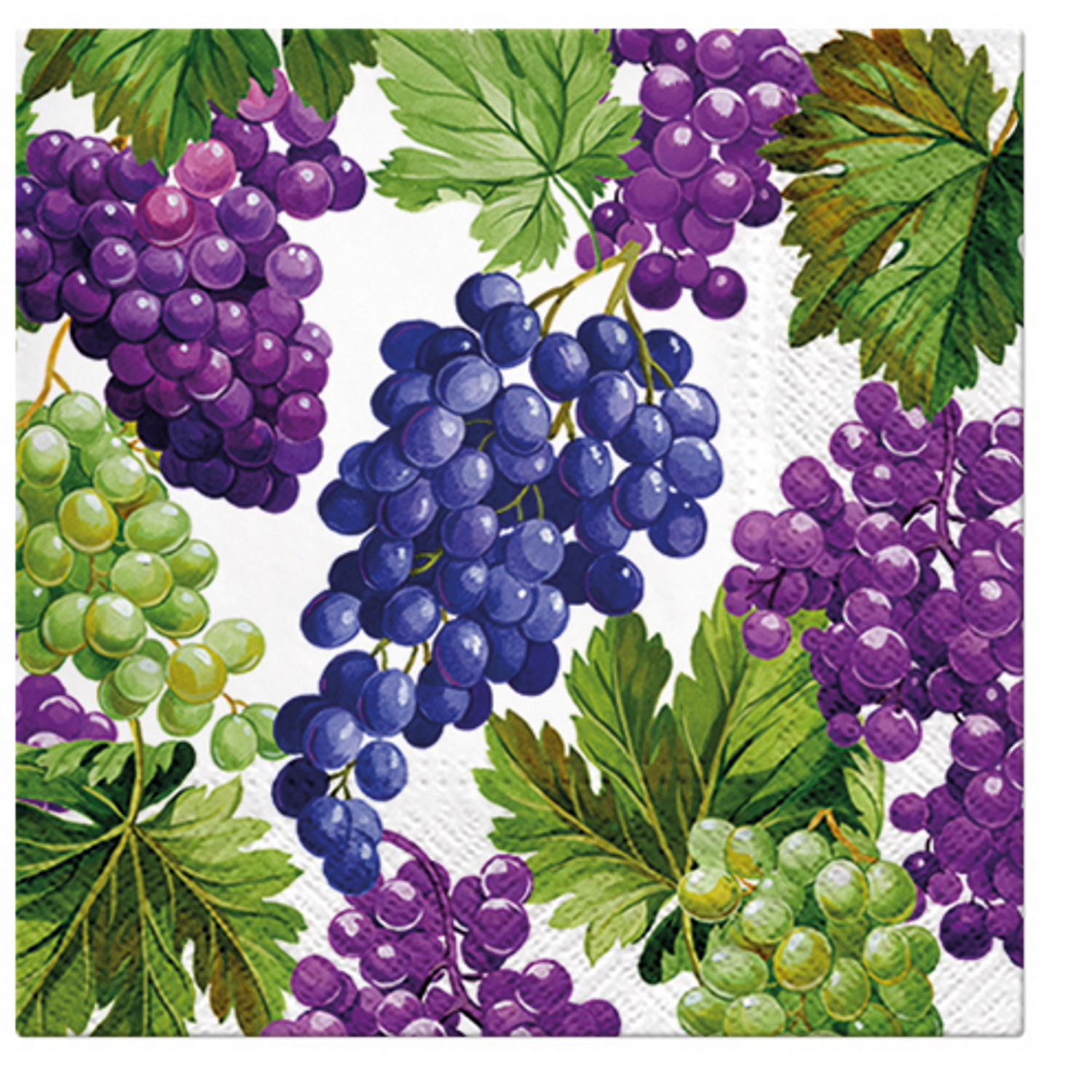 Paw Lunch Napkins 33cm NATURAL GRAPES-2