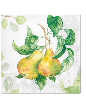 Paw Lunch Napkins 33cm GARDEN PEAR