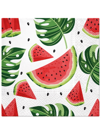 Paw Lunch Napkins 33cm TASTY WATERMELON