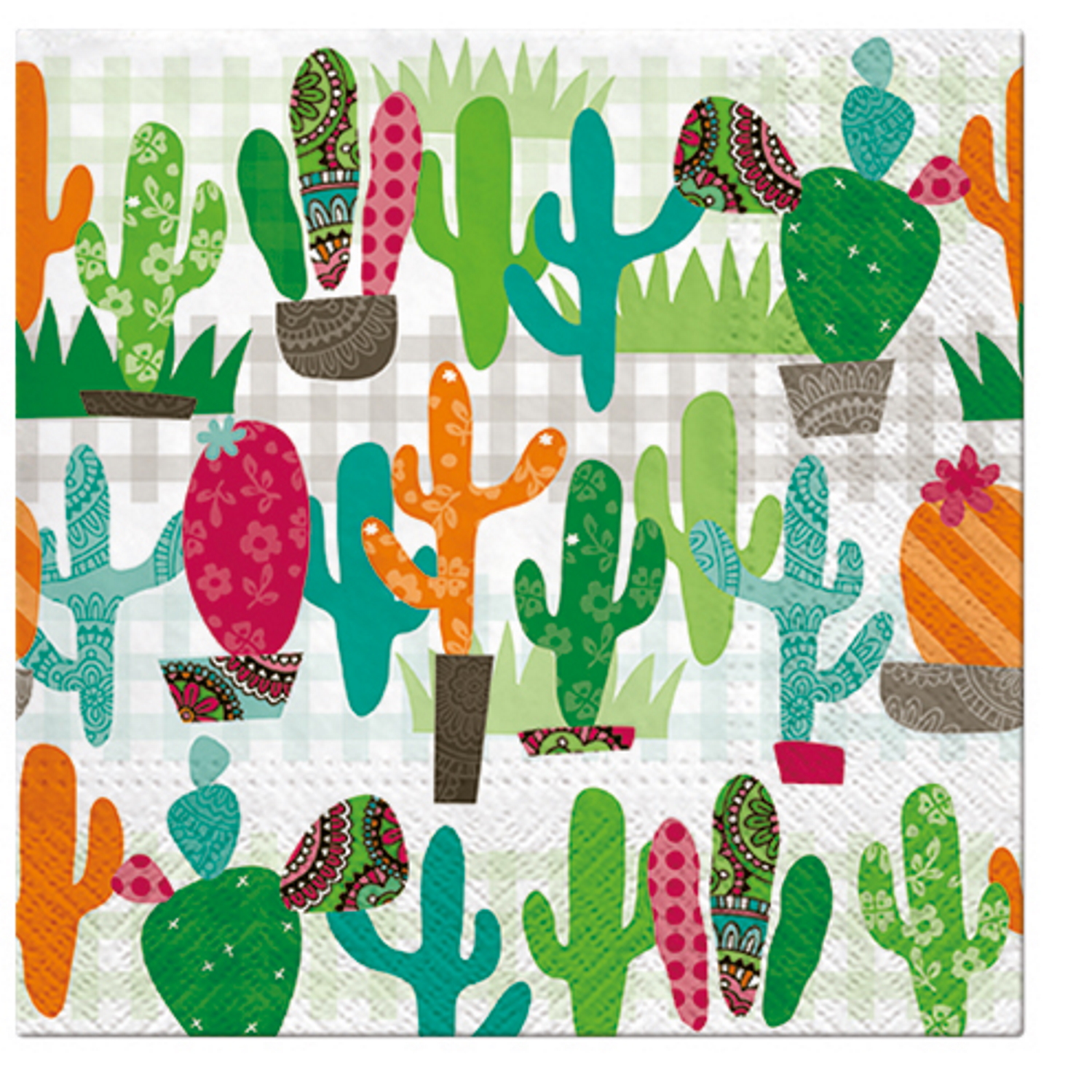 Paw Lunch Napkins 33cm CACTUS GARDEN