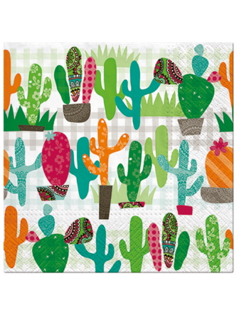 Paw Lunch Napkins 33cm CACTUS GARDEN