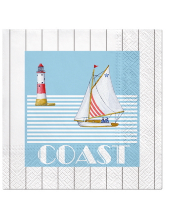 Paw Lunch Napkins 33cm BOAT TRIP