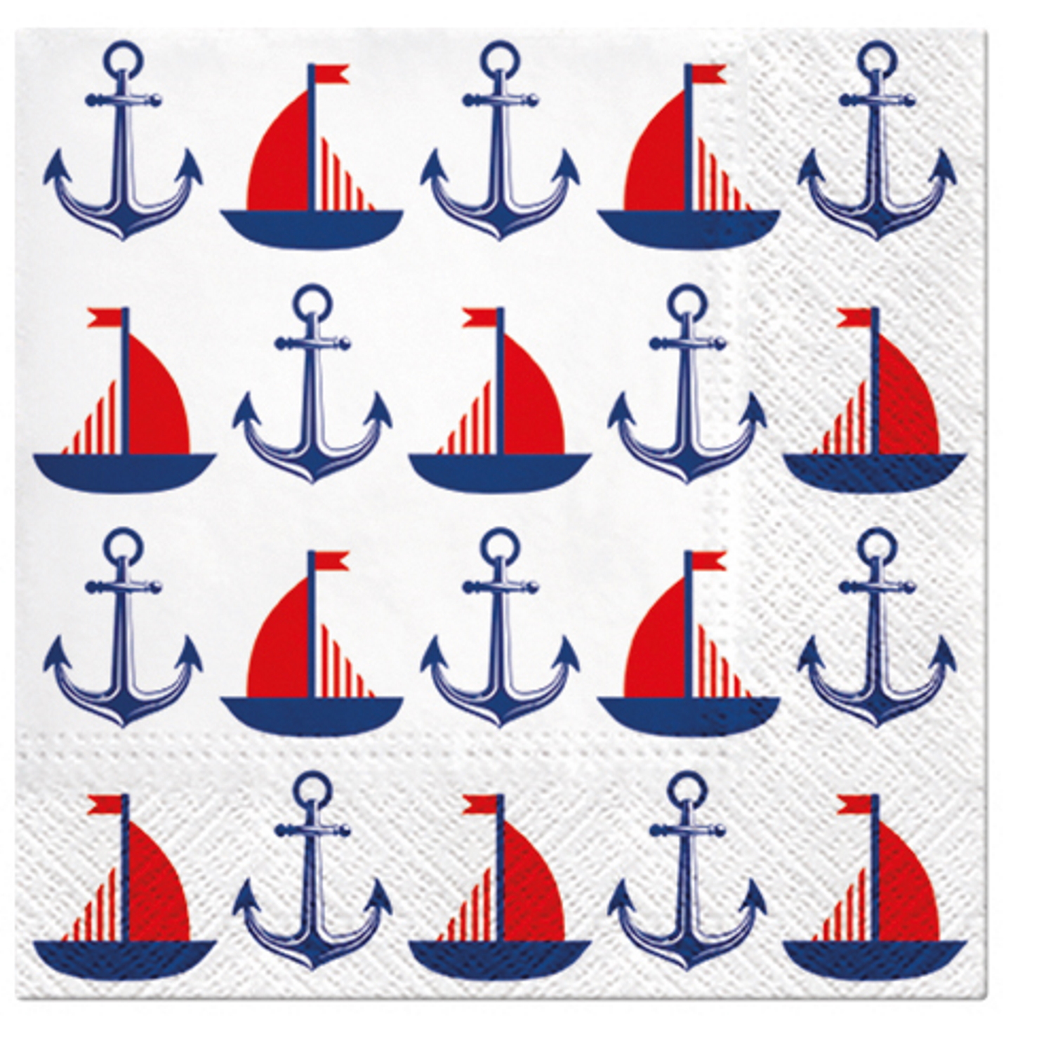 Paw Lunch Napkins 33cm SHIPS & ANCHORS-3