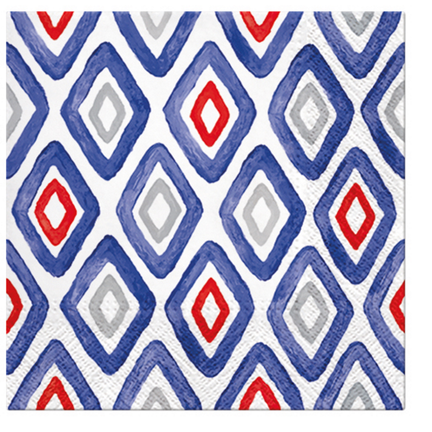 Paw Lunch Napkins 33cm  WATERCOLR RHOMBUS-2