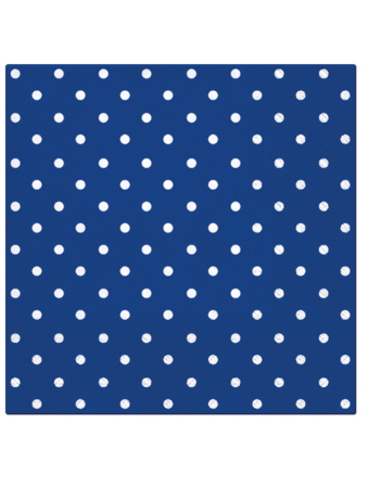 Paw Lunch Napkins 33cm DOTS BLUE 