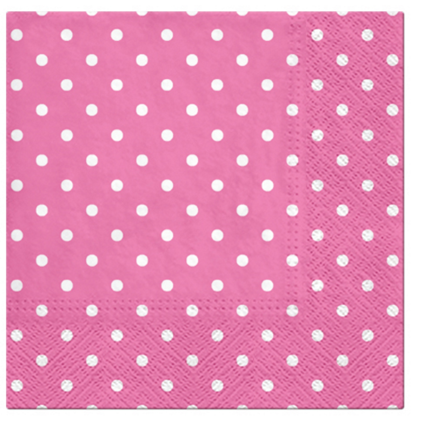 Paw Lunch Napkins 33cm DOTS CYCLAMEN