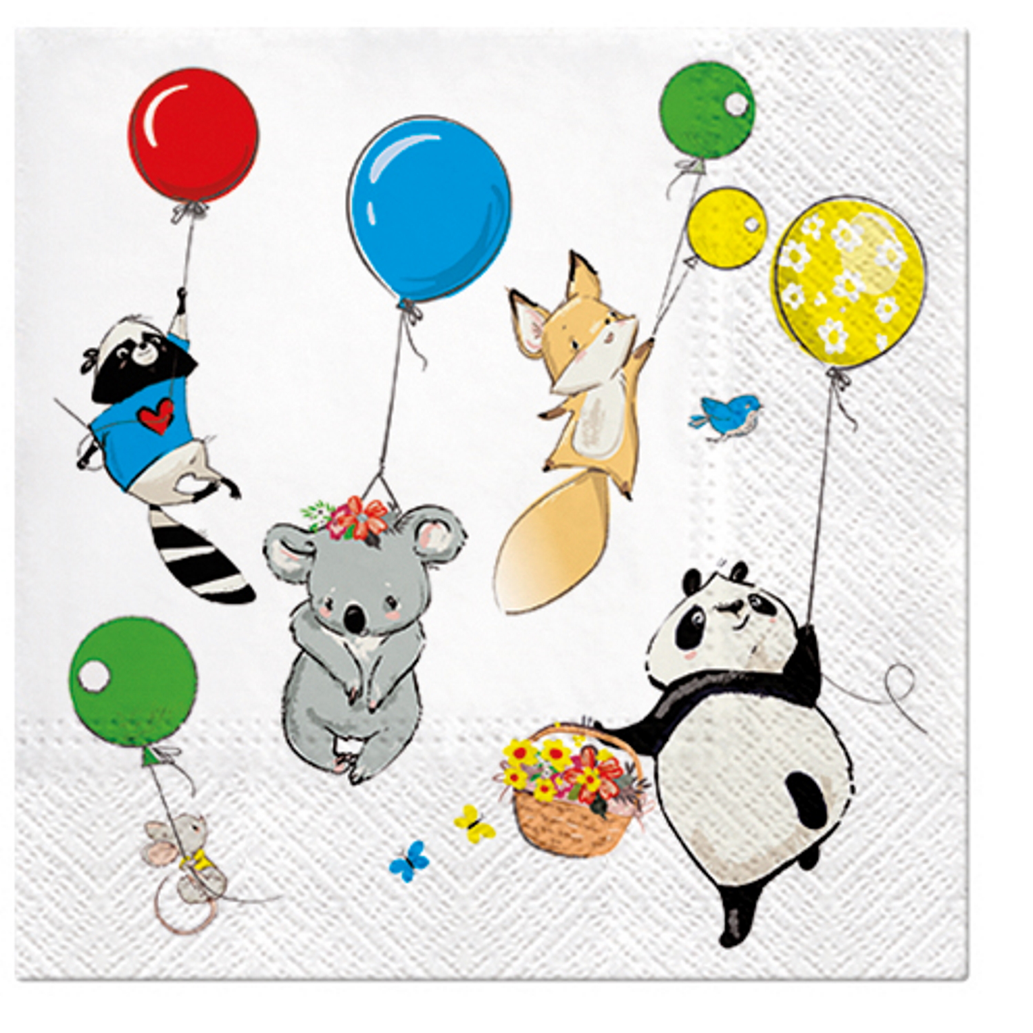 Paw Lunch Napkins 33cm ANIMALS PARTY