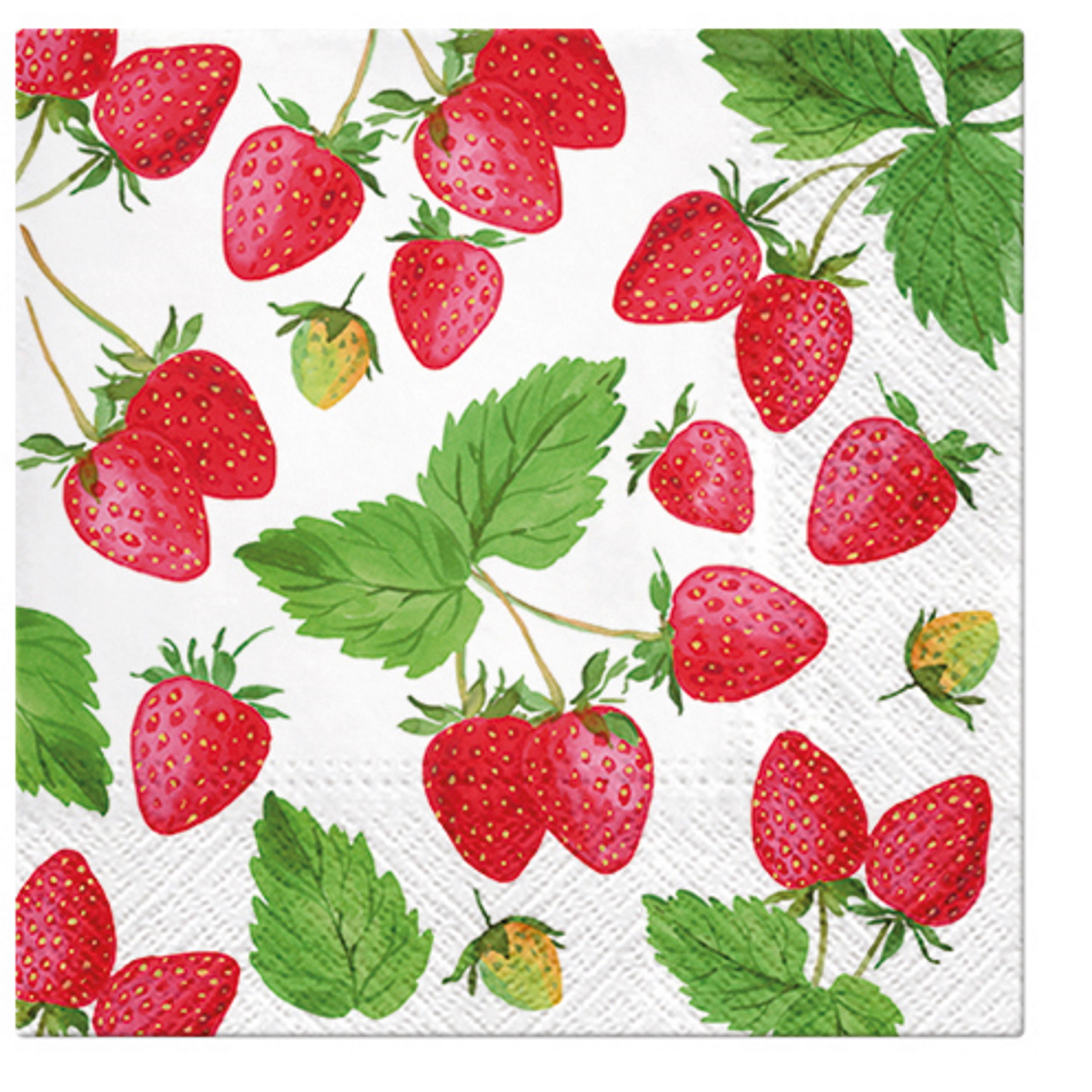 Paw Lunch Napkins 33cm FRESH STRAWBERRY