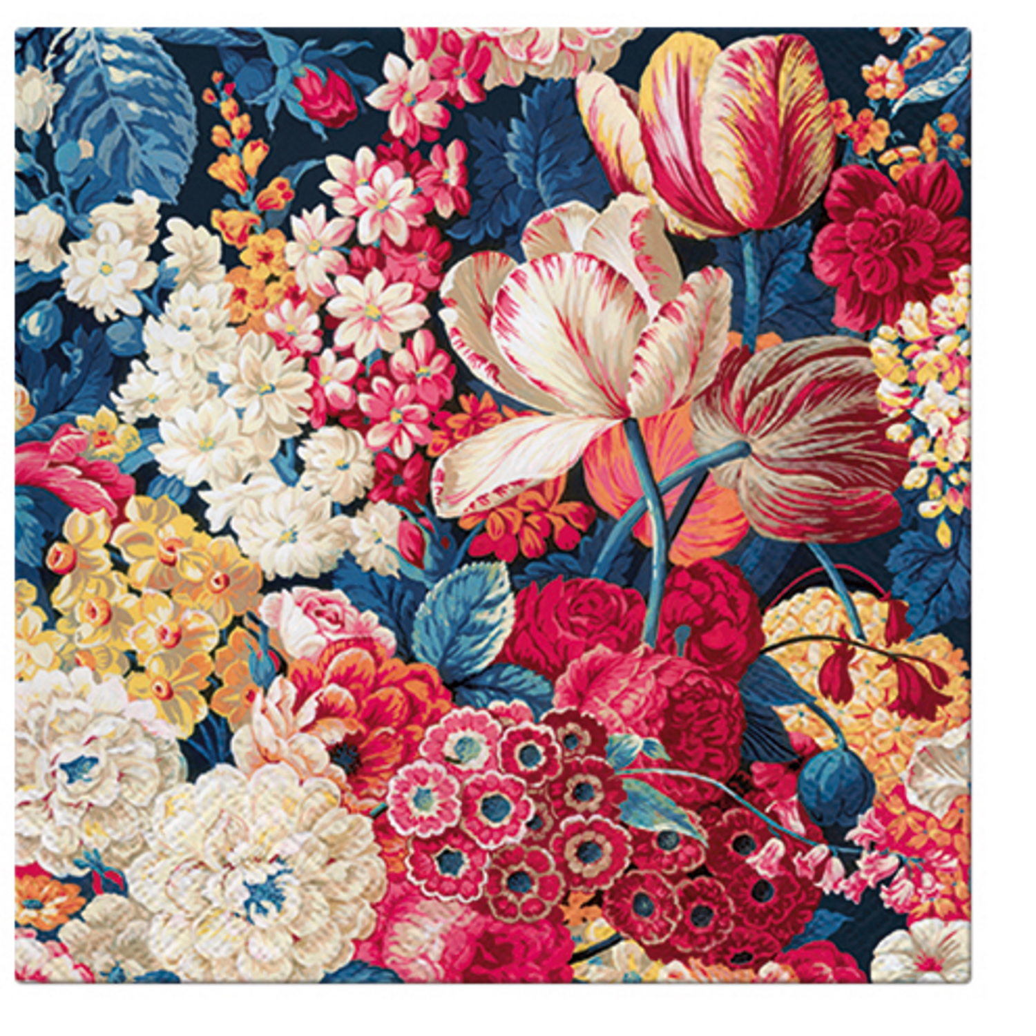 Paw Lunch Napkins 33cm Flower Splendor - Pack of 20