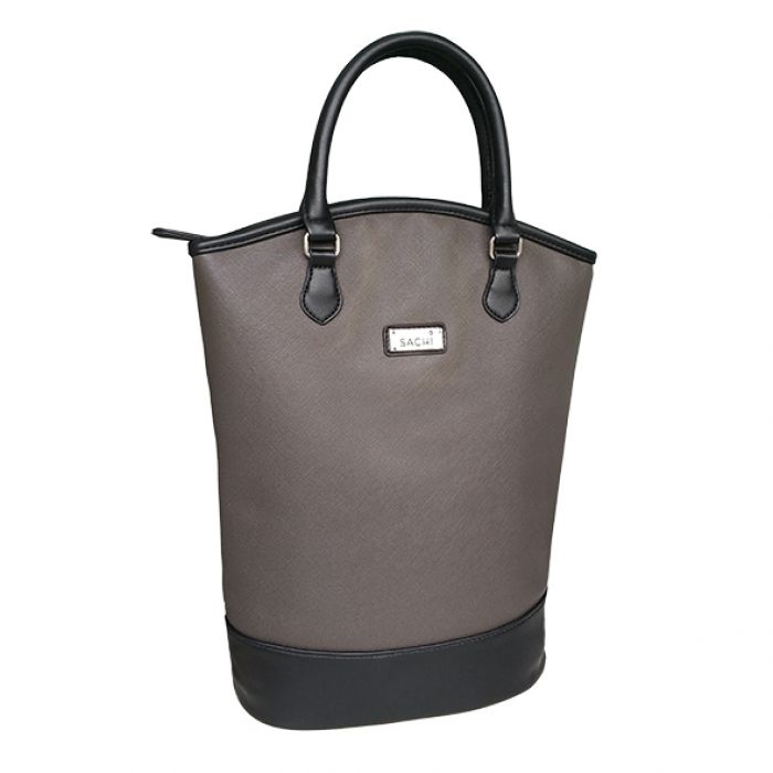 Sachi Two Bottle Wine Tote - Charcoal-1