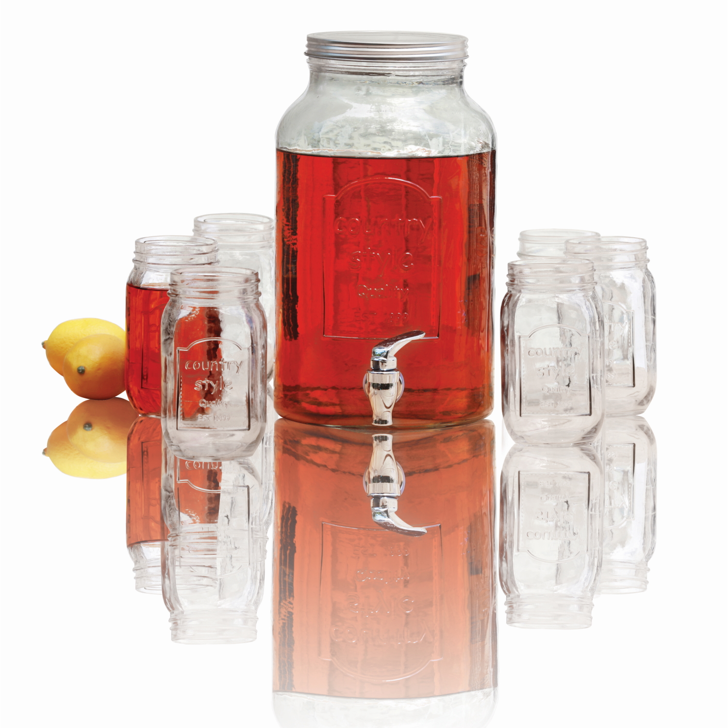 Avanti Glass Dispenser 5.7l W 6 Pc Jar-1