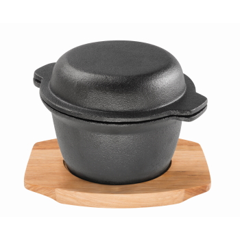 Pyrolux Pyrocast Garlic Pot With Maple Tray
