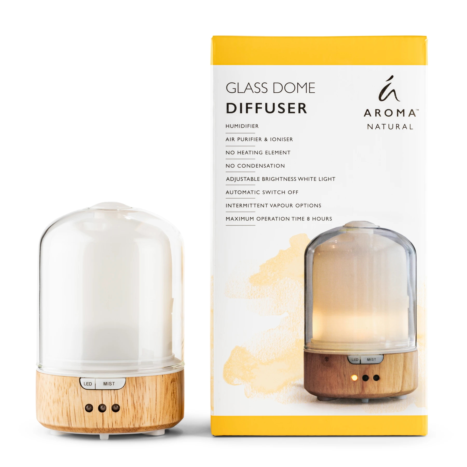 Tilley Aroma Natural Mini Glass Dome Diffuser - Light