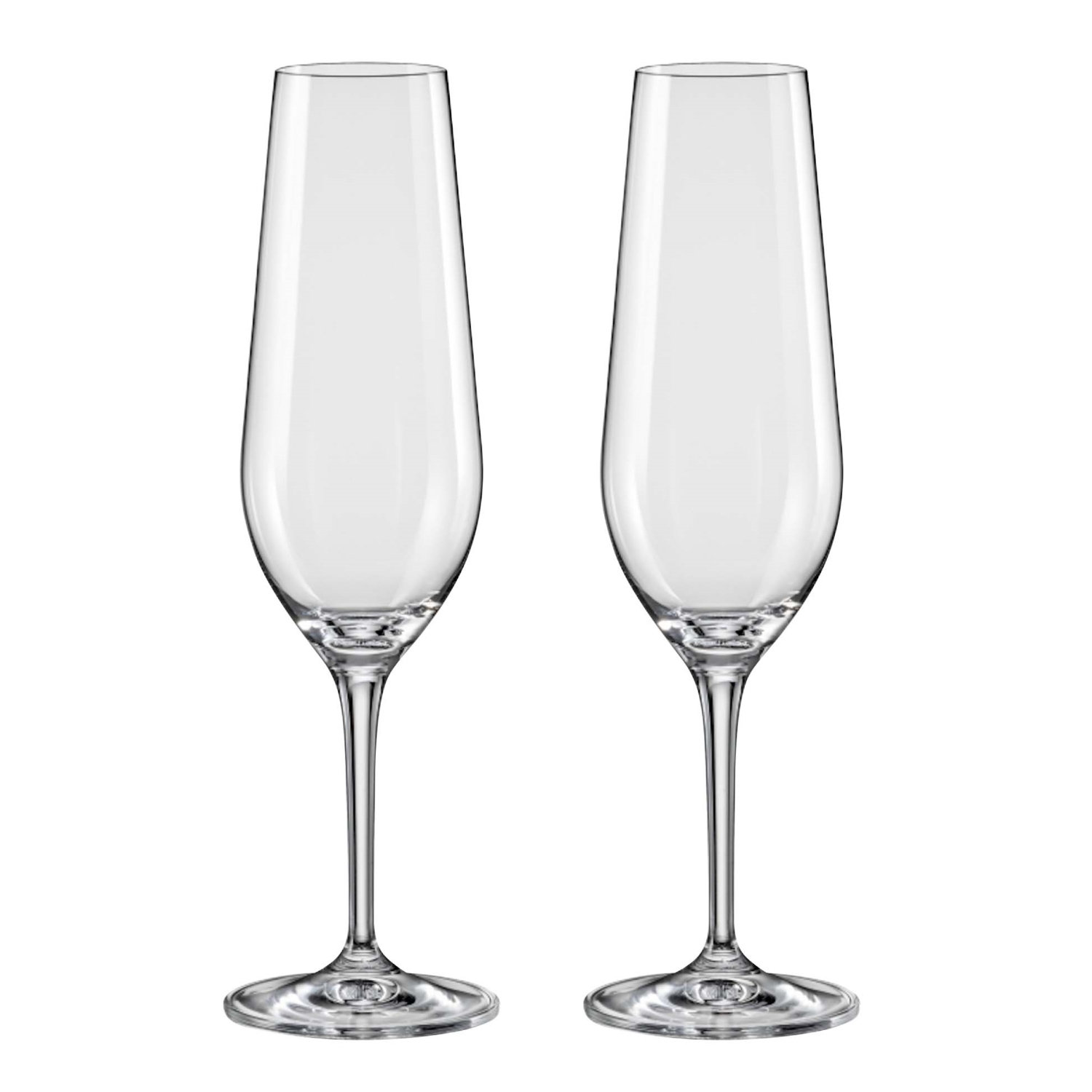 Bohemia Crystal Champagne Glass Amoroso 200ml (Set Of 2 Pcs)-1