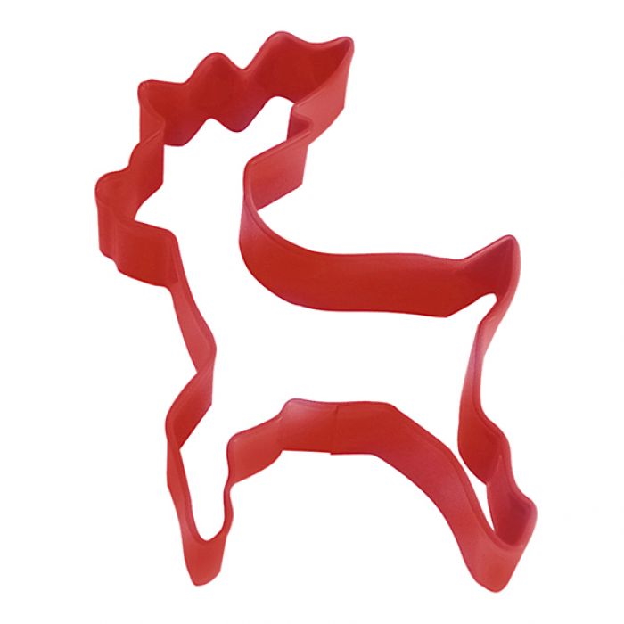 D.line Standing Reindeer Cookie Cutter 10cm - Red