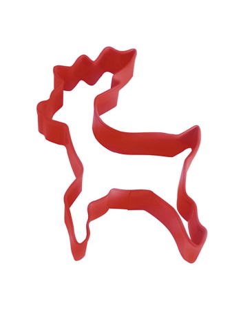 D.line Standing Reindeer Cookie Cutter 10cm - Red