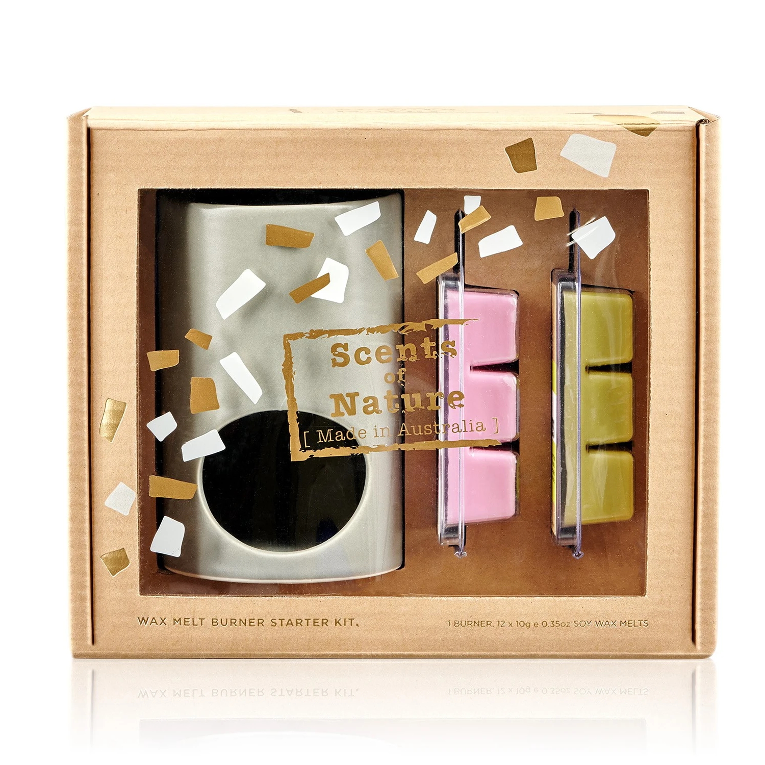 Tilley Melt Burner Pack - 2x Soy Wax Melts + Ceramic Melt Burner-2
