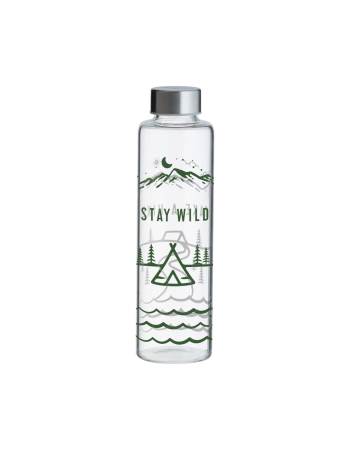 Typhoon Stay Wild Glass Bottle 600ml