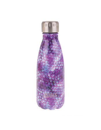 Oasis Stainless Steel Double Wall Insulated Drink Bottle 350ml - Dragon Scales