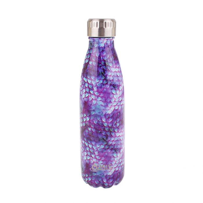 Oasis Stainless Steel Double Wall Insulated Drink Bottle 500ml - Dragon Scales