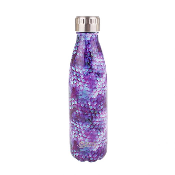 Oasis Stainless Steel Double Wall Insulated Drink Bottle 500ml - Dragon Scales-3