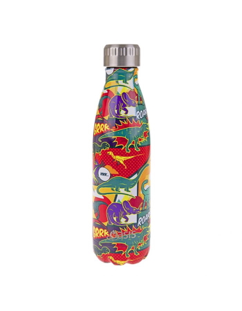 Oasis Stainless Steel Double Wall Insulated Drink Bottle 500ml - Dinosaurs