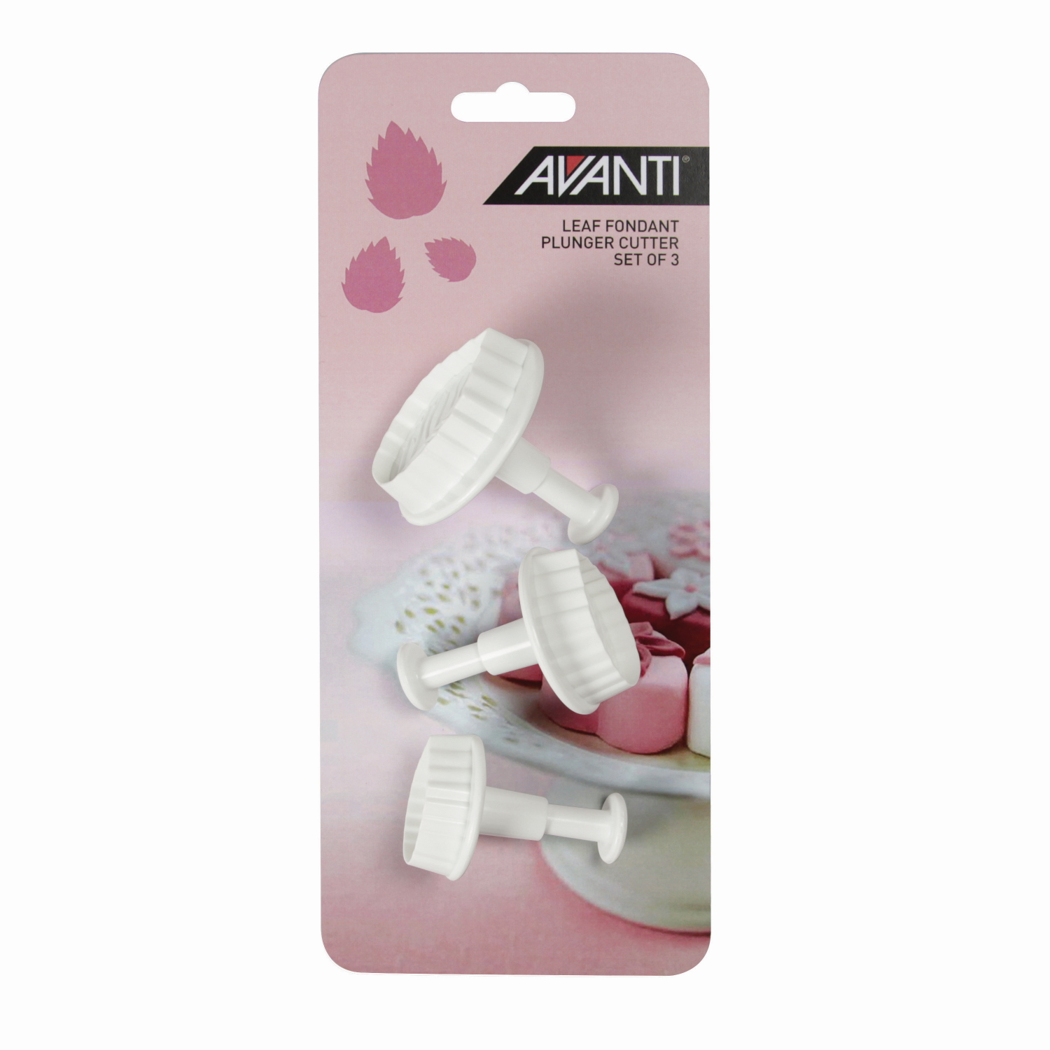 Avanti Leaf Fondant Plung Cutter Set 3pc