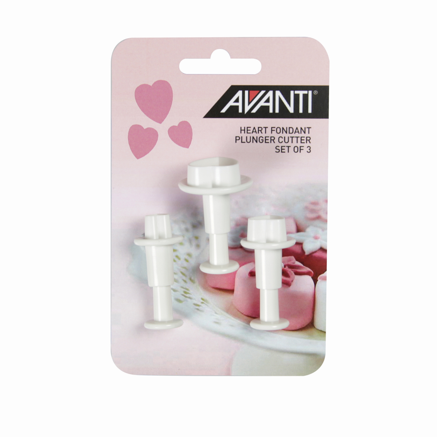 Avanti Heart Fondant Plung Cut Set 3pce