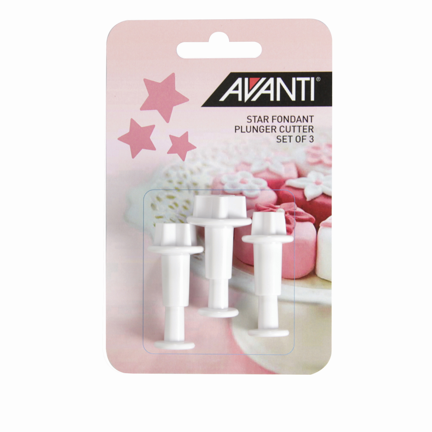 Avanti Star Fondant Plunger Cut Set 3pce