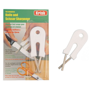 Krisk Knife & Scissor Sharpener - White