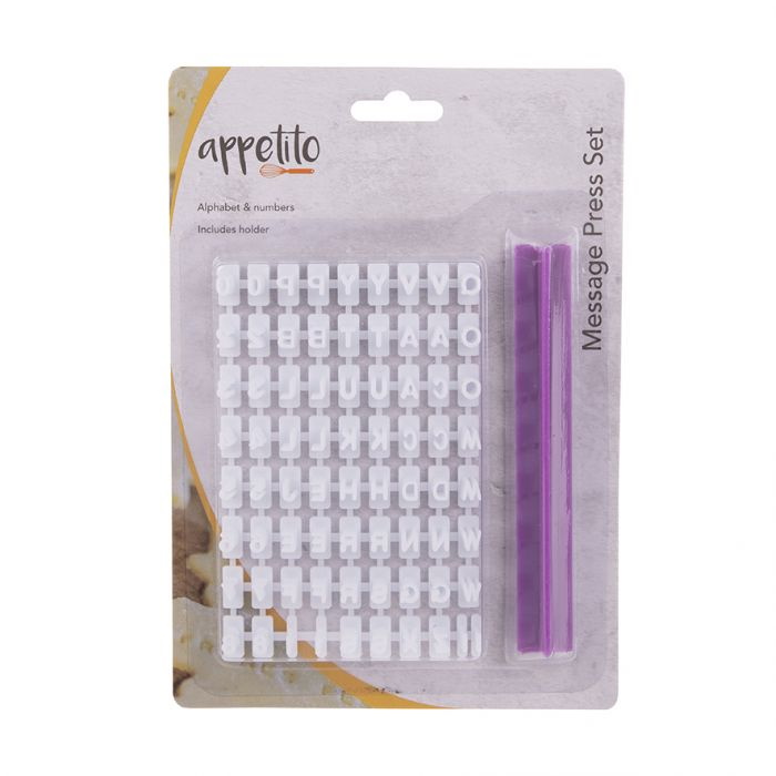 Appetito Message Press Set (Alphabet & Numbers) - Lilac-3