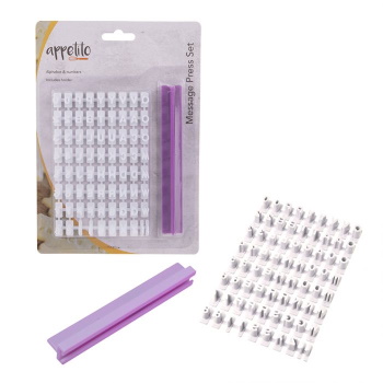 Appetito Message Press Set (Alphabet & Numbers) - Lilac