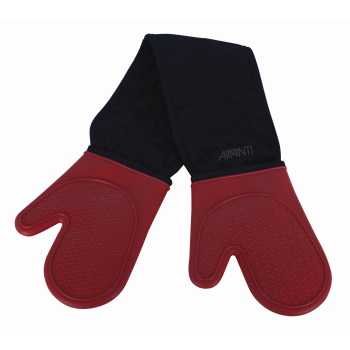 Avanti Silicone Double Oven Glove-Red