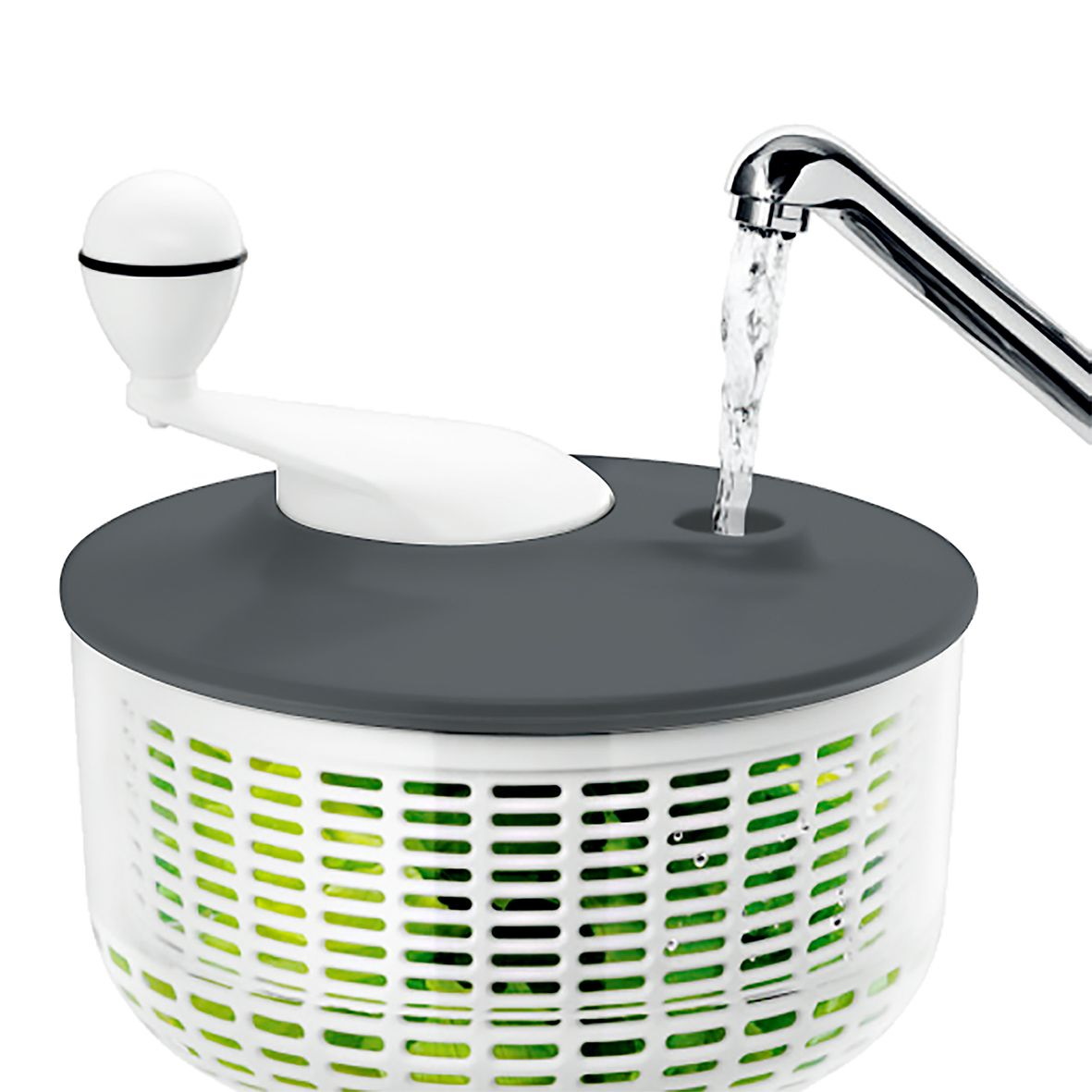 Appetito Salad Spinner 5.5L - Charcoal-4