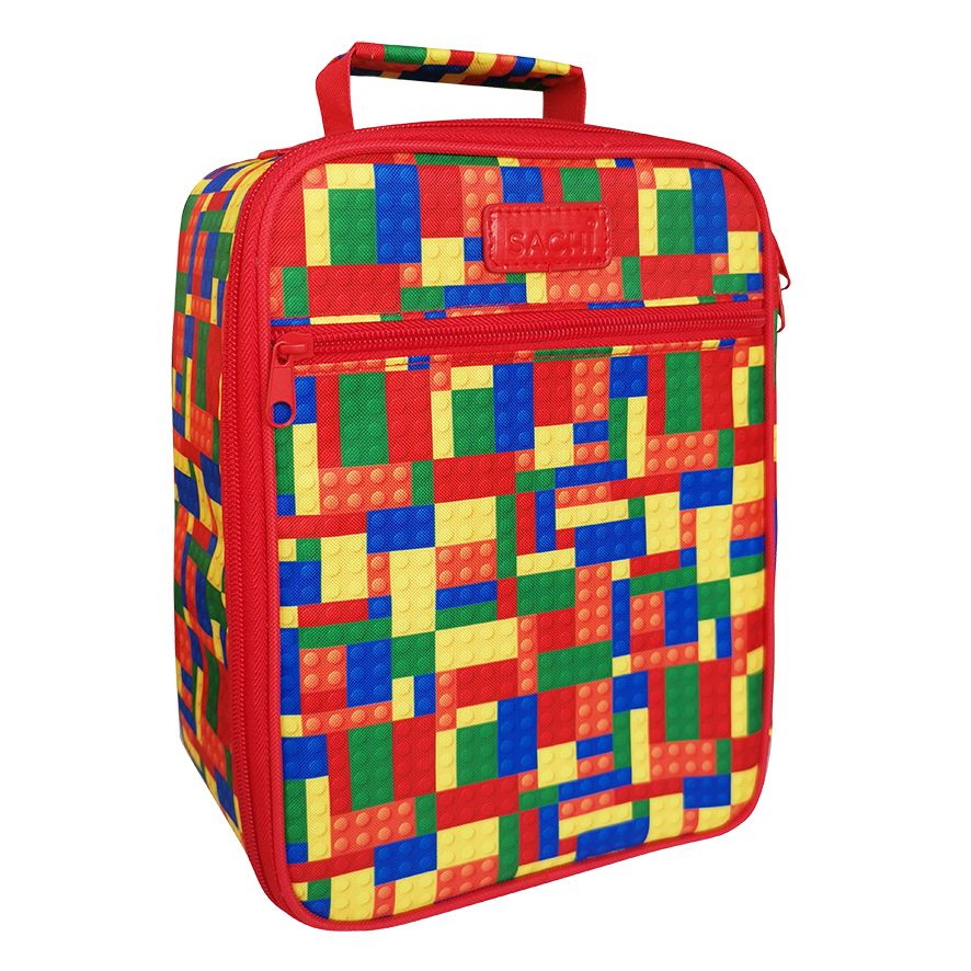 Sachi Style 225 Insulated Junior Lunch Tote - Bricks-1